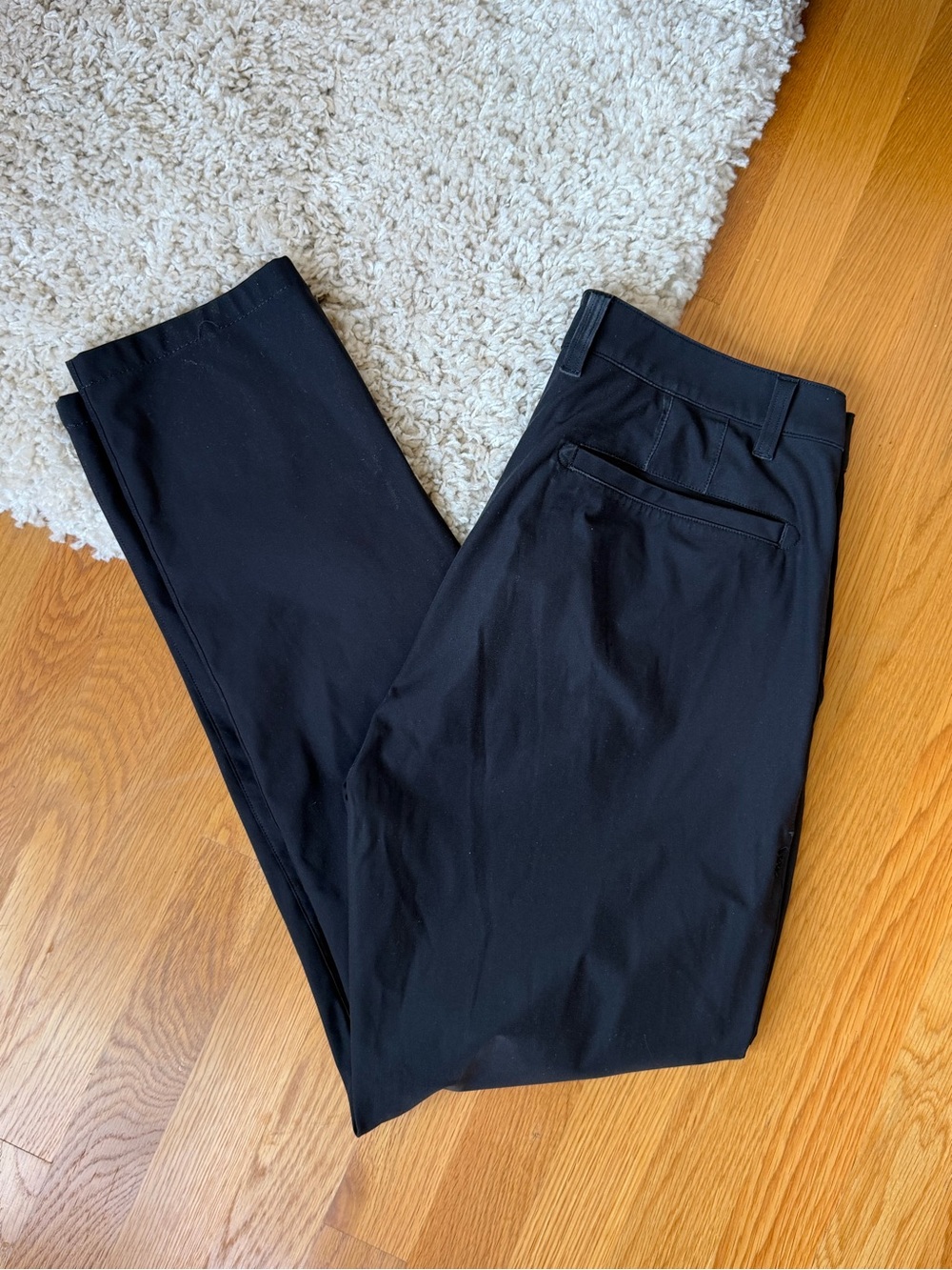 RHONE Black Slim Performance Pants